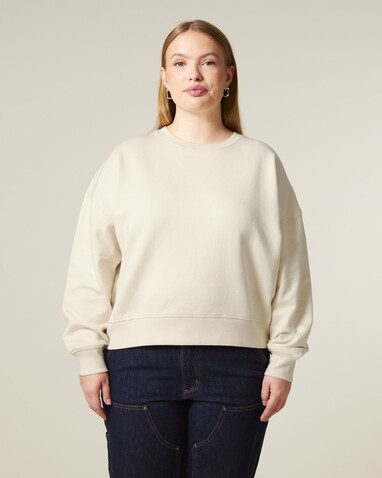 Stella Alma - Das Iconic Damen-Rundhals-Sweatshirt - Natural Raw - XXL bedrucken, Art.-Nr. STSW212C0542X
