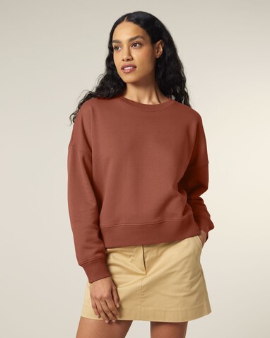 Stella Alma - Das Iconic Damen-Rundhals-Sweatshirt - Heritage Brown - L bedrucken, Art.-Nr. STSW212C7301L
