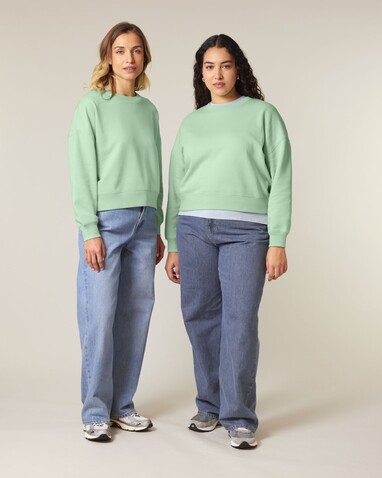 Stella Alma - Das Iconic Damen-Rundhals-Sweatshirt - Misty Jade - L bedrucken, Art.-Nr. STSW212C7351L