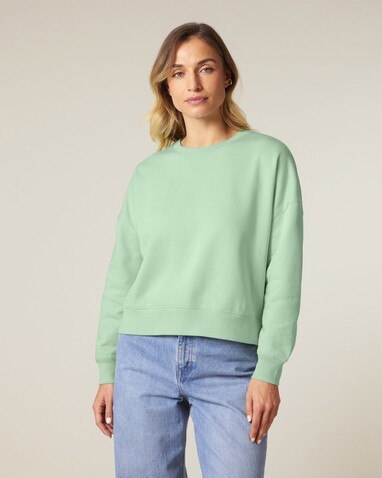 Stella Alma - Das Iconic Damen-Rundhals-Sweatshirt - Misty Jade - XS bedrucken, Art.-Nr. STSW212C735XS