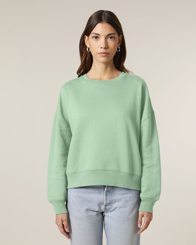 Stella Alma - Das Iconic Damen-Rundhals-Sweatshirt - Misty Jade - M bedrucken, Art.-Nr. STSW212C7351M