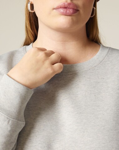 Stella Alma - Das Iconic Damen-Rundhals-Sweatshirt - Heather Haze - S bedrucken, Art.-Nr. STSW212C7311S