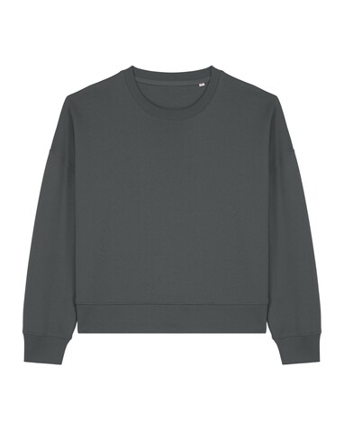 Stella Alma - Das Iconic Damen-Rundhals-Sweatshirt - Anthracite - XS bedrucken, Art.-Nr. STSW212C253XS