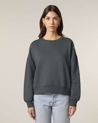 Stella Alma - Das Iconic Damen-Rundhals-Sweatshirt - Anthracite - L bedrucken, Art.-Nr. STSW212C2531L