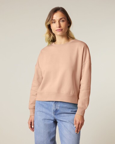 Stella Alma - Das Iconic Damen-Rundhals-Sweatshirt - Fraiche Peche - XL bedrucken, Art.-Nr. STSW212C1011X