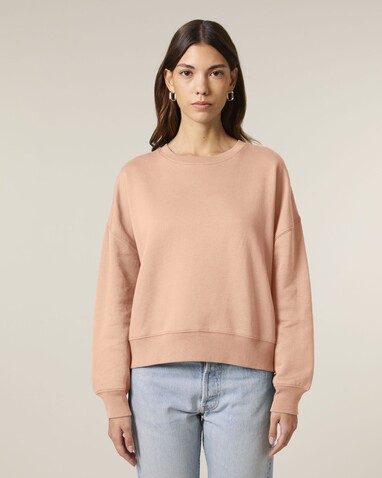 Stella Alma - Das Iconic Damen-Rundhals-Sweatshirt - Fraiche Peche - M bedrucken, Art.-Nr. STSW212C1011M