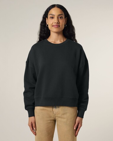 Stella Alma - Das Iconic Damen-Rundhals-Sweatshirt - Black - XXL bedrucken, Art.-Nr. STSW212C0022X
