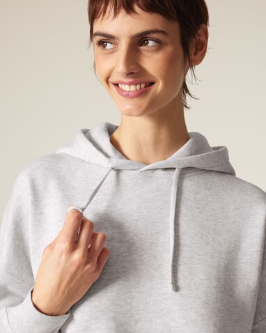 Stella Nora - Der Iconic Damen-Hoodie - Cool Heather Grey - XS bedrucken, Art.-Nr. STSW213C146XS