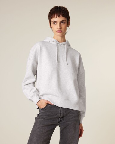 Stella Nora - Der Iconic Damen-Hoodie - Cool Heather Grey - L bedrucken, Art.-Nr. STSW213C1461L