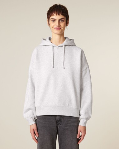 Stella Nora - Der Iconic Damen-Hoodie - Cool Heather Grey - L bedrucken, Art.-Nr. STSW213C1461L