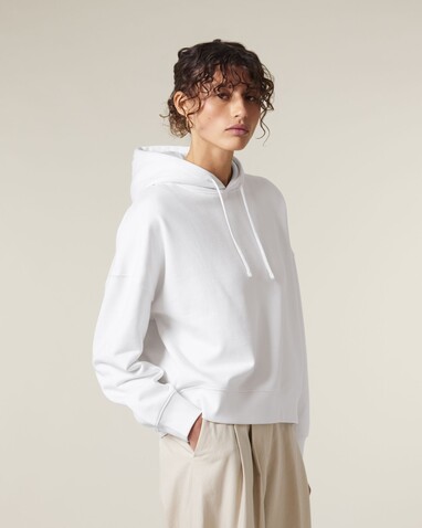 Stella Nora - Der Iconic Damen-Hoodie - White - S bedrucken, Art.-Nr. STSW213C0011S