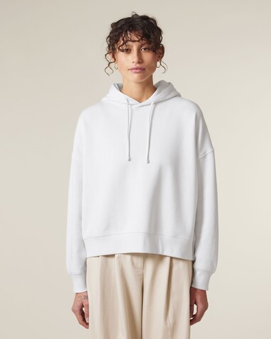 Stella Nora - Der Iconic Damen-Hoodie - White - XS bedrucken, Art.-Nr. STSW213C001XS