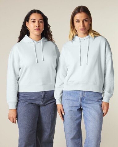 Stella Nora - Der Iconic Damen-Hoodie - Blue Ice - S bedrucken, Art.-Nr. STSW213C7281S
