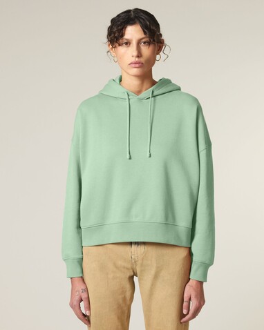 Stella Nora - Der Iconic Damen-Hoodie - Misty Jade - XXL bedrucken, Art.-Nr. STSW213C7352X