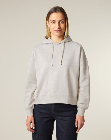 Stella Nora - Der Iconic Damen-Hoodie - Heather Haze - S bedrucken, Art.-Nr. STSW213C7311S