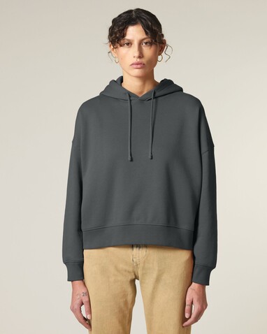Stella Nora - Der Iconic Damen-Hoodie - Anthracite - M bedrucken, Art.-Nr. STSW213C2531M