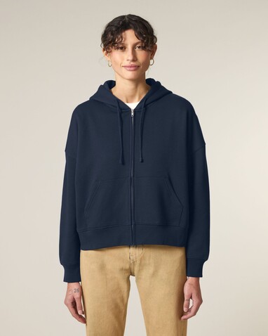 Stella Ida - Der Iconic Damen-Zip-Hoodie - French Navy - L bedrucken, Art.-Nr. STSW214C7271L