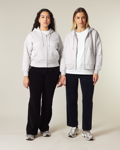 Stella Ida - Der Iconic Damen-Zip-Hoodie - Cool Heather Grey - XS bedrucken, Art.-Nr. STSW214C146XS