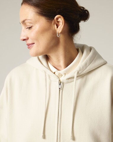 Stella Ida - Der Iconic Damen-Zip-Hoodie - Natural Raw - L bedrucken, Art.-Nr. STSW214C0541L