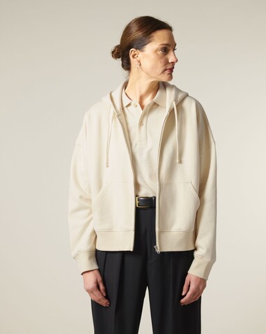 Stella Ida - Der Iconic Damen-Zip-Hoodie - Natural Raw - XXL bedrucken, Art.-Nr. STSW214C0542X