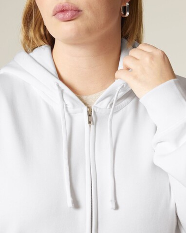 Stella Ida - Der Iconic Damen-Zip-Hoodie - White - XS bedrucken, Art.-Nr. STSW214C001XS
