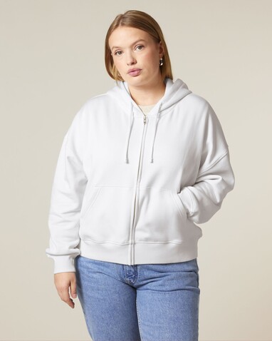 Stella Ida - Der Iconic Damen-Zip-Hoodie - White - XL bedrucken, Art.-Nr. STSW214C0011X