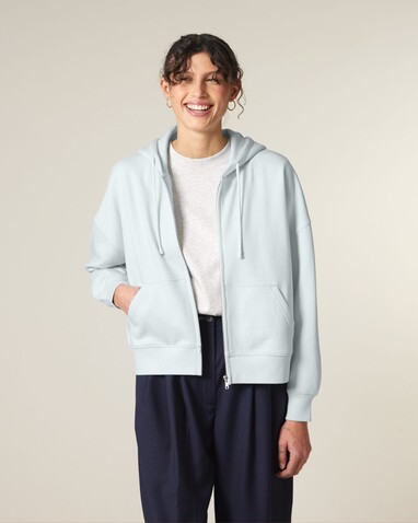 Stella Ida - Der Iconic Damen-Zip-Hoodie - Blue Ice - XS bedrucken, Art.-Nr. STSW214C728XS