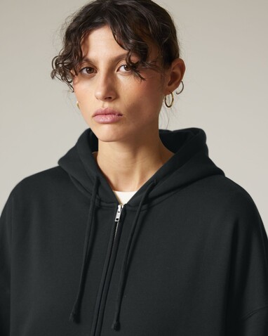 Stella Ida - Der Iconic Damen-Zip-Hoodie - Black - L bedrucken, Art.-Nr. STSW214C0021L