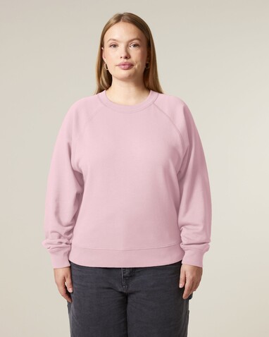 Stella Clara - Das Damen-Raglan-Rundhals-Sweatshirt - Cotton Pink - XXL bedrucken, Art.-Nr. STSW217C0052X