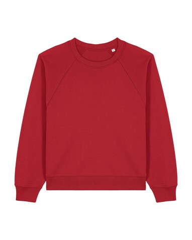 Stella Clara - Das Damen-Raglan-Rundhals-Sweatshirt - Red - XL bedrucken, Art.-Nr. STSW217C0041X
