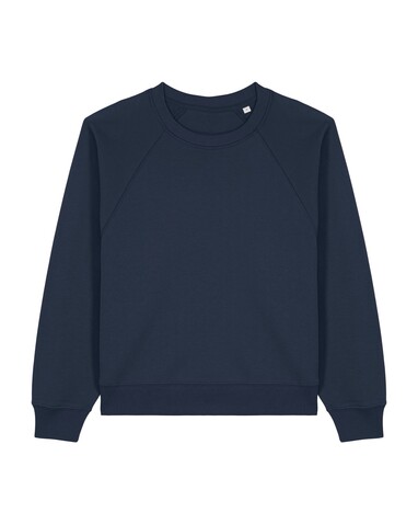 Stella Clara - Das Damen-Raglan-Rundhals-Sweatshirt - French Navy - XL bedrucken, Art.-Nr. STSW217C7271X