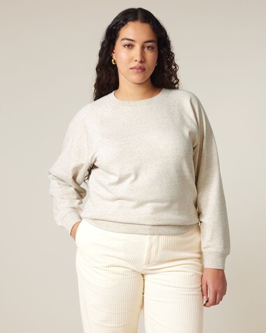 Stella Clara - Das Damen-Raglan-Rundhals-Sweatshirt - Eco Heather - M bedrucken, Art.-Nr. STSW217C1471M Stella Clara - Das Damen-Raglan-Rundhals-Sweatshirt - Eco Heather - M bedrucken, Art.-Nr. STSW217C1471M