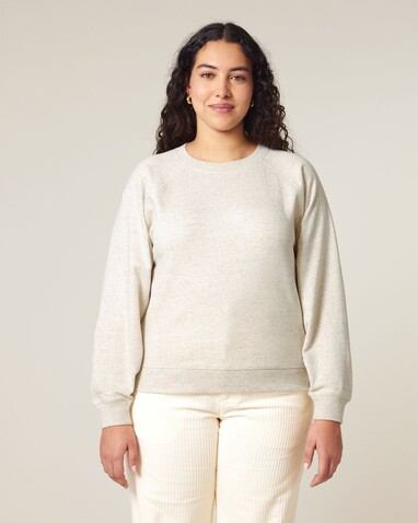Stella Clara - Das Damen-Raglan-Rundhals-Sweatshirt - Eco Heather - XL bedrucken, Art.-Nr. STSW217C1471X