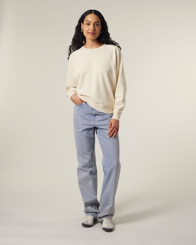 Stella Clara - Das Damen-Raglan-Rundhals-Sweatshirt - Natural Raw - S bedrucken, Art.-Nr. STSW217C0541S