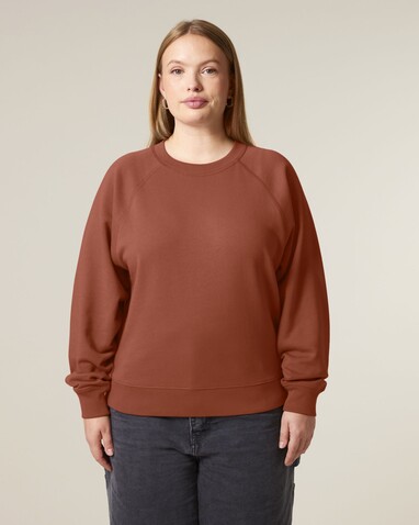 Stella Clara - Das Damen-Raglan-Rundhals-Sweatshirt - Heritage Brown - L bedrucken, Art.-Nr. STSW217C7301L