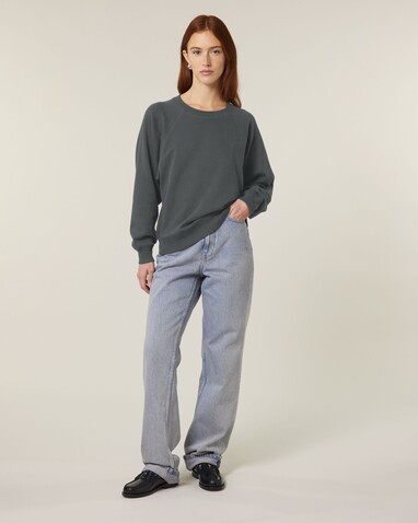 Stella Clara - Das Damen-Raglan-Rundhals-Sweatshirt - Anthracite - M bedrucken, Art.-Nr. STSW217C2531M Stella Clara - Das Damen-Raglan-Rundhals-Sweatshirt - Anthracite - M bedrucken, Art.-Nr. STSW217C2531M