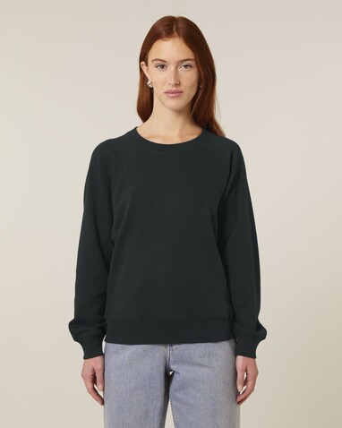 Stella Clara - Das Damen-Raglan-Rundhals-Sweatshirt - Black - XXL bedrucken, Art.-Nr. STSW217C0022X