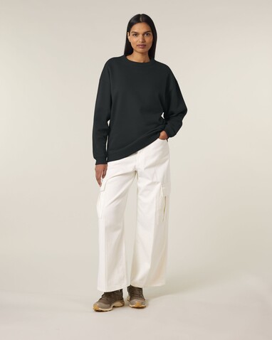 Stella Paloma - Das Oversized Damen-Rundhals-Sweatshirt - Black - M bedrucken, Art.-Nr. STSW218C0021M Stella Paloma - Das Oversized Damen-Rundhals-Sweatshirt - Black - M bedrucken, Art.-Nr. STSW218C0021M