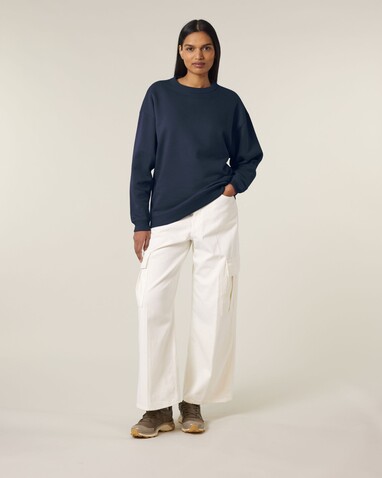 Stella Paloma - Das Oversized Damen-Rundhals-Sweatshirt - French Navy - L bedrucken, Art.-Nr. STSW218C7271L