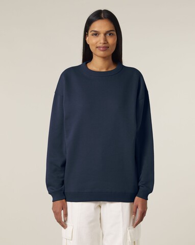 Stella Paloma - Das Oversized Damen-Rundhals-Sweatshirt - French Navy - M bedrucken, Art.-Nr. STSW218C7271M Stella Paloma - Das Oversized Damen-Rundhals-Sweatshirt - French Navy - M bedrucken, Art.-Nr. STSW218C7271M