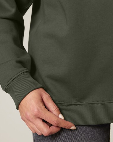 Stella Paloma - Das Oversized Damen-Rundhals-Sweatshirt - Khaki - L bedrucken, Art.-Nr. STSW218C2231L Stella Paloma - Das Oversized Damen-Rundhals-Sweatshirt - Khaki - L bedrucken, Art.-Nr. STSW218C2231L