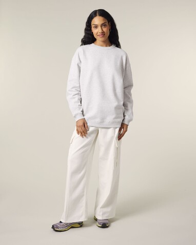Stella Paloma - Das Oversized Damen-Rundhals-Sweatshirt - Cool Heather Grey - M bedrucken, Art.-Nr. STSW218C1461M Stella Paloma - Das Oversized Damen-Rundhals-Sweatshirt - Cool Heather Grey - M bedrucken, Art.-Nr. STSW218C1461M