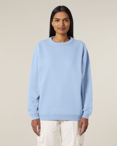 Stella Paloma - Das Oversized Damen-Rundhals-Sweatshirt - Blue Soul - S bedrucken, Art.-Nr. STSW218C1491S Stella Paloma - Das Oversized Damen-Rundhals-Sweatshirt - Blue Soul - S bedrucken, Art.-Nr. STSW218C1491S