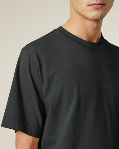Freestyler Vintage - Das schwere Garment-Dyed Unisex-T-Shirt - G. Dyed Black Rock - XXS bedrucken, Art.-Nr. STTU073C1402S