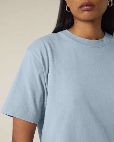 Freestyler Vintage - Das schwere Garment-Dyed Unisex-T-Shirt - G. Dyed Blue Stone - 3XL bedrucken, Art.-Nr. STTU073C7323X