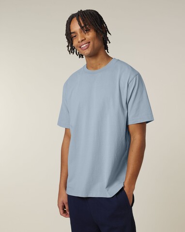 Freestyler Vintage - Das schwere Garment-Dyed Unisex-T-Shirt - G. Dyed Blue Stone - 3XL bedrucken, Art.-Nr. STTU073C7323X