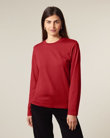 Creator 2.0 Long Sleeve - Das Iconic Langarm-Unisex-T-Shirt - Red - XL bedrucken, Art.-Nr. STTU199C0041X