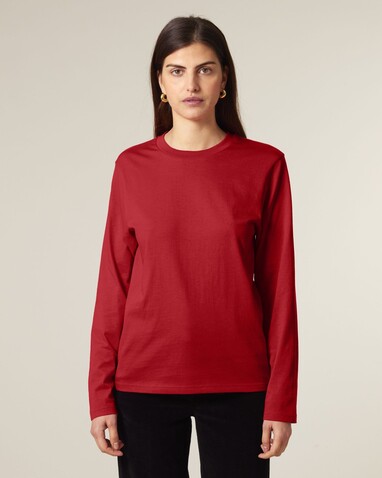 Creator 2.0 Long Sleeve - Das Iconic Langarm-Unisex-T-Shirt - Red - L bedrucken, Art.-Nr. STTU199C0041L