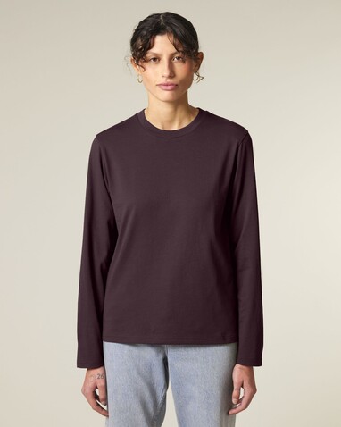 Creator 2.0 Long Sleeve - Das Iconic Langarm-Unisex-T-Shirt - Red Brown - XS bedrucken, Art.-Nr. STTU199C116XS