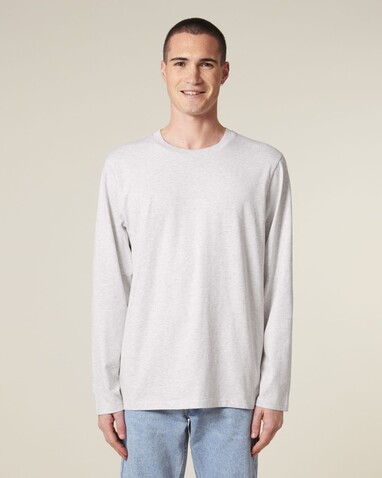 Creator 2.0 Long Sleeve - Das Iconic Langarm-Unisex-T-Shirt - Cool Heather Grey - M bedrucken, Art.-Nr. STTU199C1461M